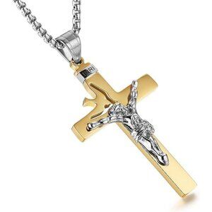 Gold Dove Holy Land Gift Cross Crucifix Pendant Necklace Chain